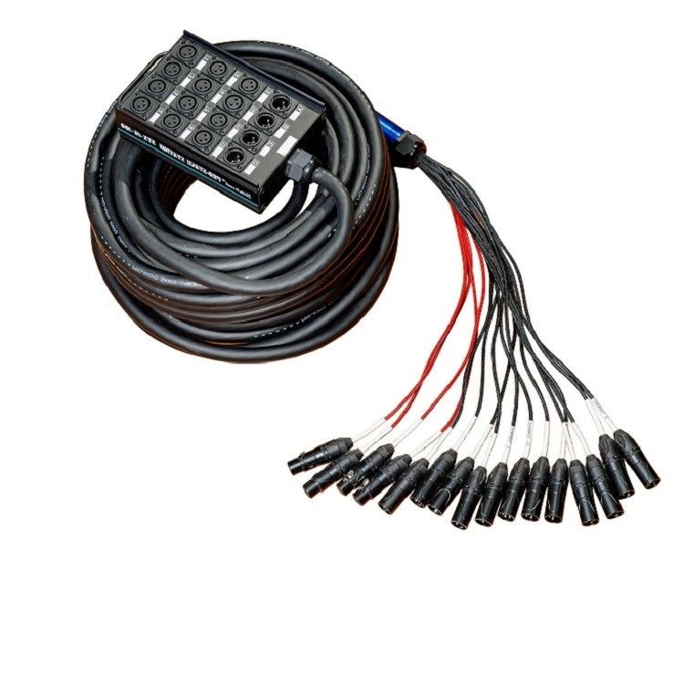 20 kênh cáp rắn XLR Profile thấp gửi bảng mạch XLR Splitter 100 feet