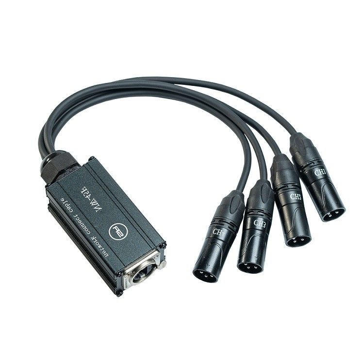 XLR Network Splitter Cable 4 Channel 3-Pin Multi Snake Receiver đến Rj45 Cable Ethercon đơn