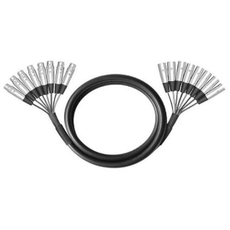 8 Way Multicore Cable XLR Nam đến XLR nữ 8 kênh Snake Cable