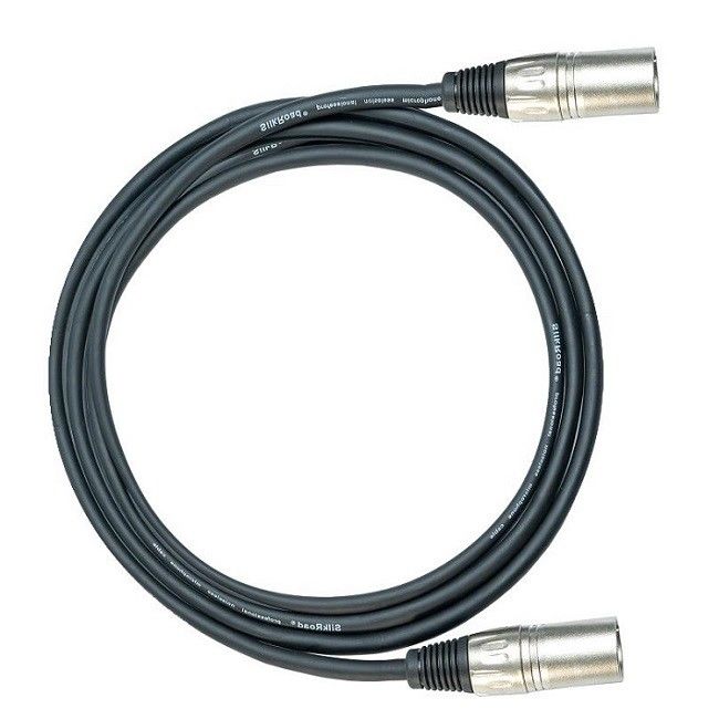 3 Pin XLR Microphone Cable Nam đến Đàn bà Mic Cord Đen XLR Cable