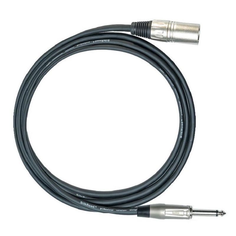 1/4 inch Nam đến XLR Đàn bà dây micro Đen Cáp XLR 10 feet Cáp micrô