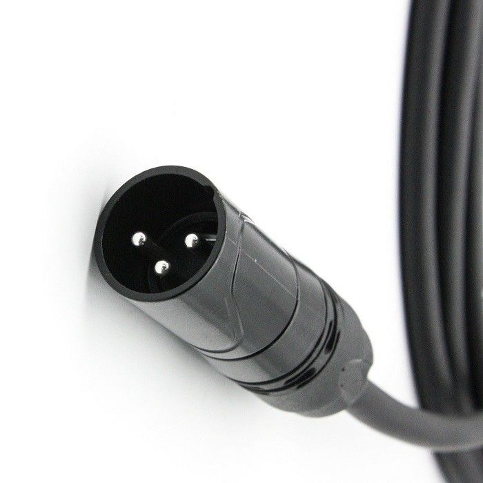 AWG 24 XLR Cáp micrô Đen XLR nam đến XLR nữ Cáp micrô cho máy trộn