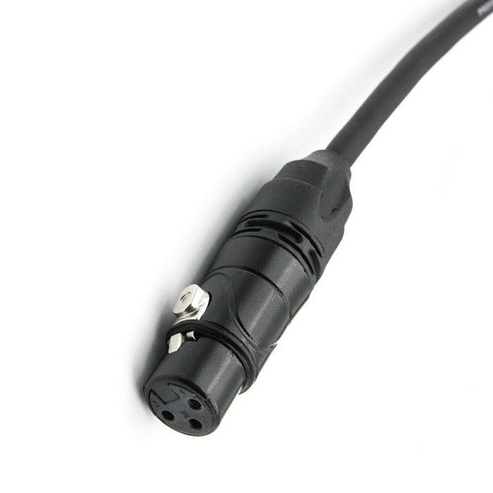 AWG 24 XLR Cáp micrô Đen XLR nam đến XLR nữ Cáp micrô cho máy trộn