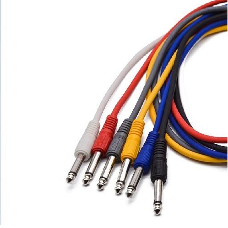 1 Foot Guitar Patch Cable Leads For Effect Pedal 6 Màu Guitar Pedal Cable Cable