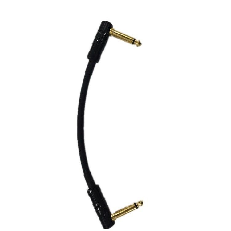 0.6ft dây cáp vá 2 PC Pack 6.35mm góc cắm cáp dụng cụ cho bàn đạp