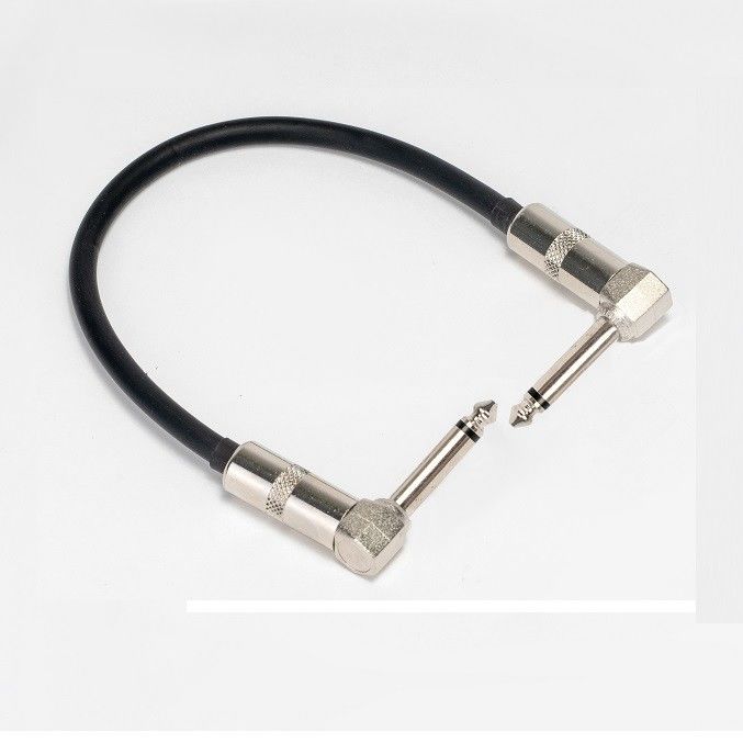 2 PC Pack 6.35mm Guitar Patch Cable Guitar Pedal dẫn góc phải đến thẳng