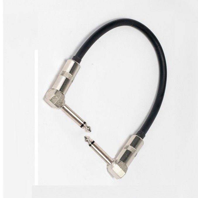 2 PC Pack 6.35mm Guitar Patch Cable Guitar Pedal dẫn góc phải đến thẳng