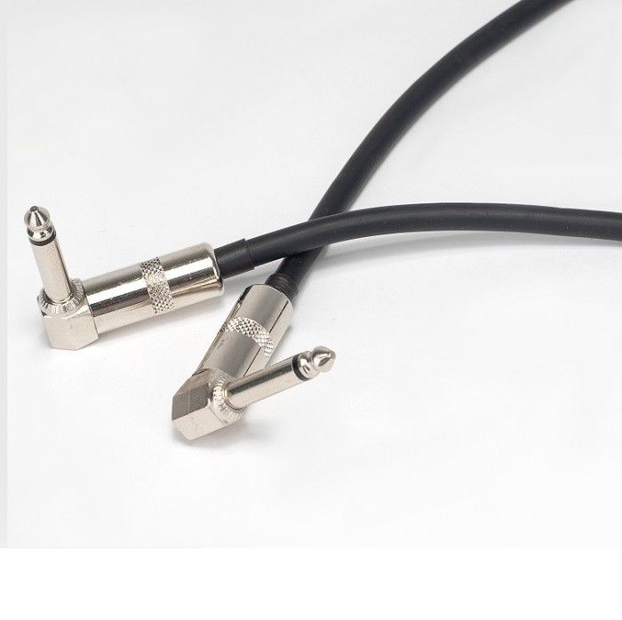 2 PC Pack 6.35mm Guitar Patch Cable Guitar Pedal dẫn góc phải đến thẳng