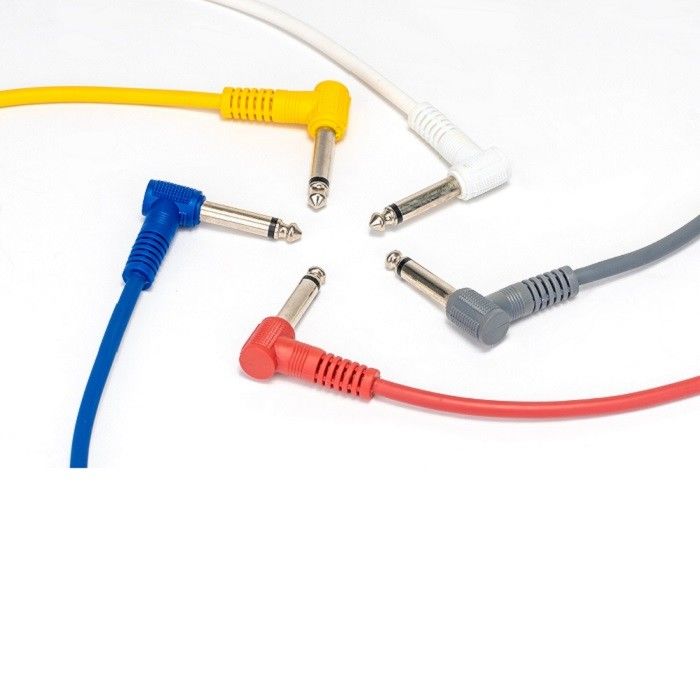 6 PCs Pack Guitar Pedal Patch Cable 1/4 
