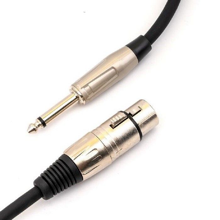 Awg22 XLR Cáp micrô 6.35mm 10 Ft Cáp XLR XLR đến 1/4 
