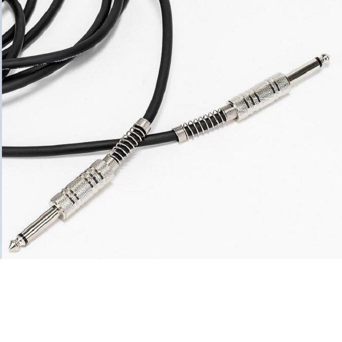 Black Guitar Audio Cable Amp Cord For Bass Black Guitar Cable 1/4 inch 6.35 thẳng