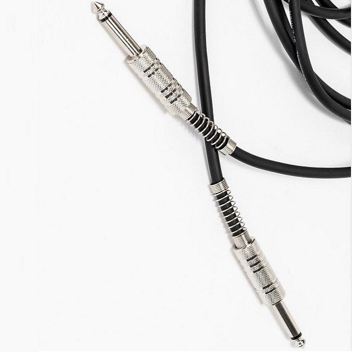 5.5mm loa Cáp âm thanh 1/4 inch Cáp 6.35mm thẳng Đen Rhodium loa cáp