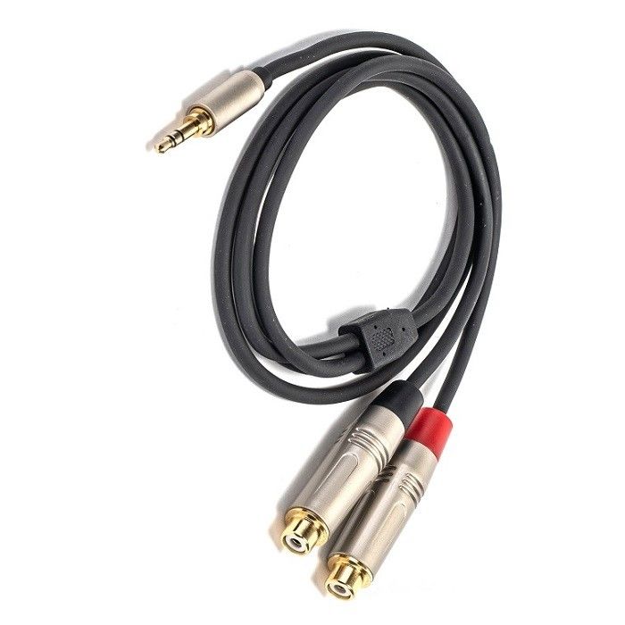 3.5mm Y Splitter Cable To RCA Y Audio Cable 3.5mm Stereo To 2* RCA Cho loa