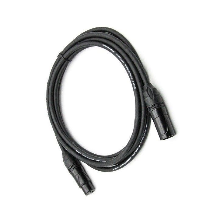 OFC Mic Patch Cord 3 Pin XLR làm cho phụ nữ Black Microphone Wire 20ft