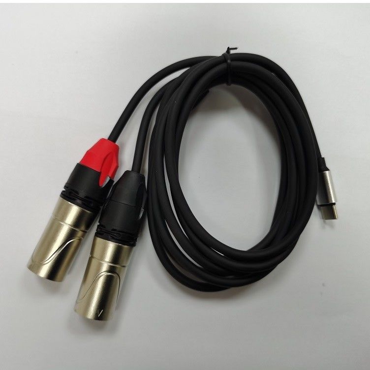 DAC C đến cáp âm thanh nam XLR kép Y Splitter tích hợp chip DAC mạnh mẽ